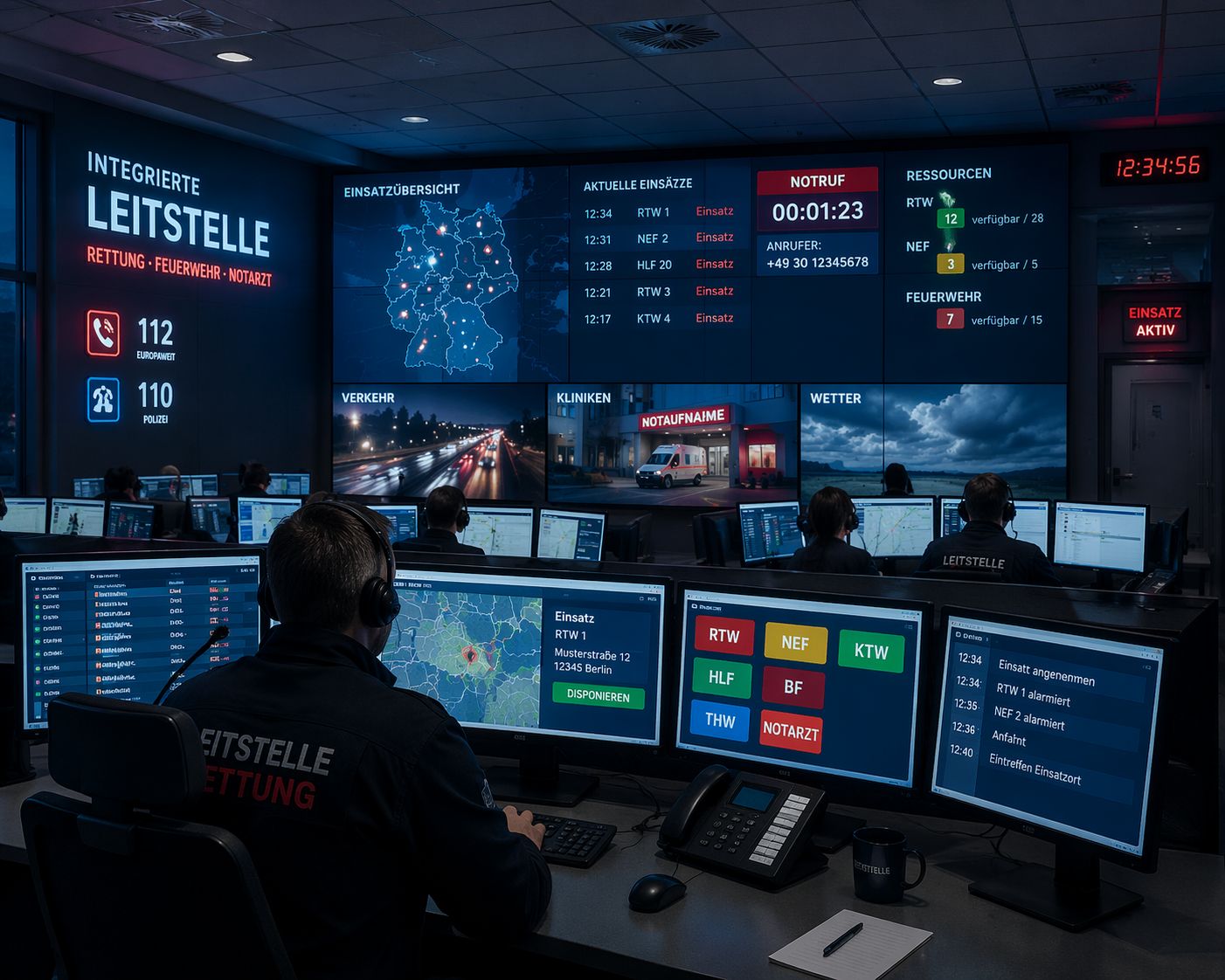 RescueHub Leitstelle im DACH-Raum